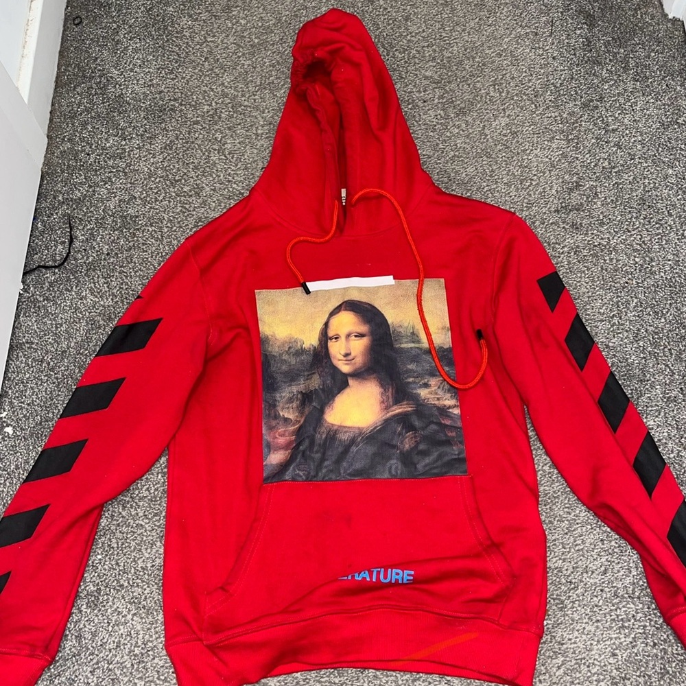 Off-White Mona Lisa Hooded Sweatshirt 'Red'